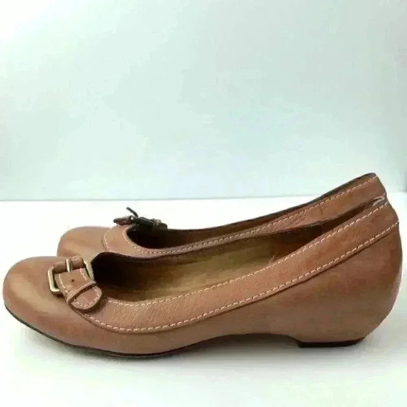 Corso Como flats 10 brown leather round toe hidden - Picture 3 of 8
